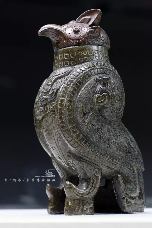 商周時代 ・青銅器 收藏 【青銅雙鳳凰古文掛鐘 風水置物】中國古