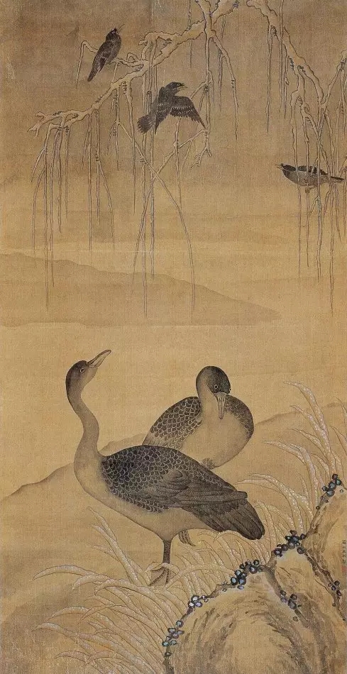 元代名家王渊花鸟赏析